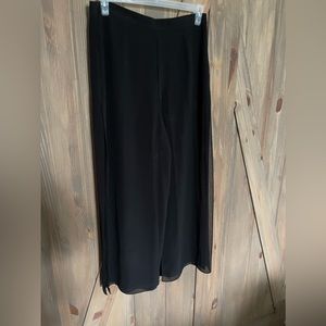 Ladies size 12 black sheer palazzo pants